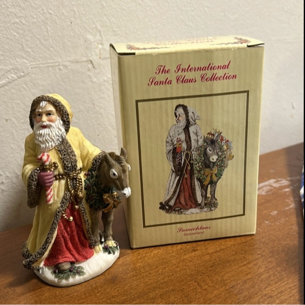Vintage International Santa Claus Collection, Samichlaus Figurine Switzerland.